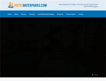 Tablet Screenshot of hotelwaterparks.com